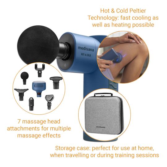 Massage Gun MG600 (incl. hot & cold functie)