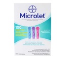 Lancettes Microlet pour diabète 100 chacune pour glucomètre Contour XT de Bayer