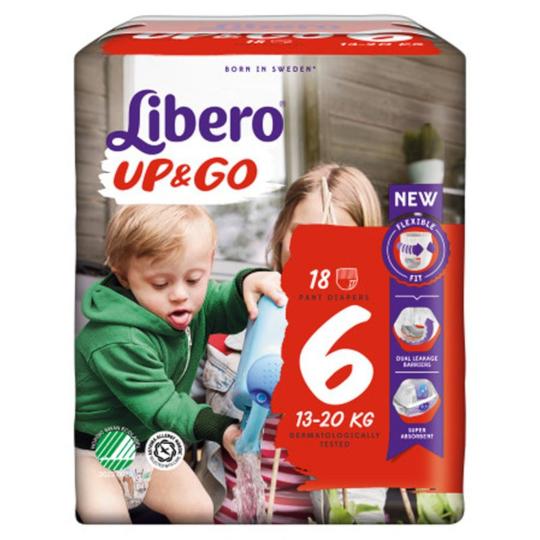 Libero Up & Go Broekluiers maat 6 (13-20kg) 18st. - pakje