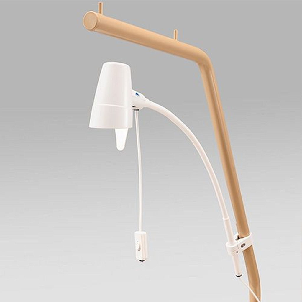 Lampe de lecture Led pour lit de soins Burmeier attachement au fondateur