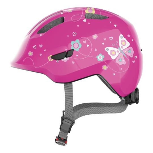 Casque de vélo ABUS Smiley 3.0 rose papillon brillant