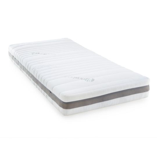 Matelas Bella à ressorts ensachés et visco-élastique.