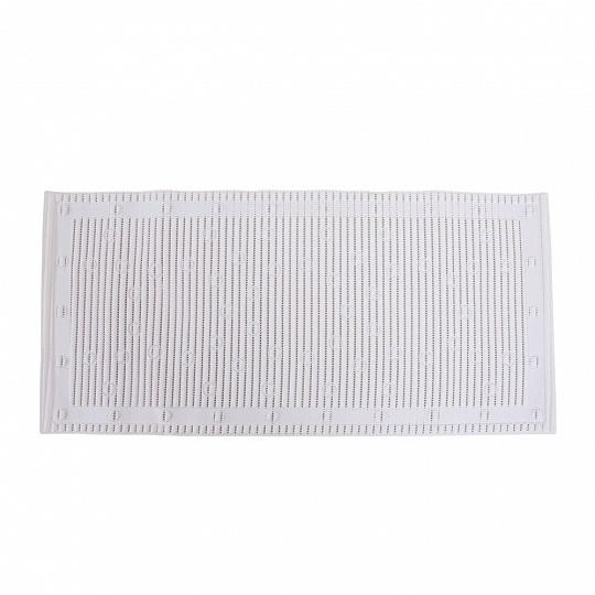 TZM Tapis de bain antidérapant - 43x90 cm - blanc