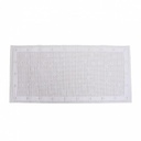 TZM Tapis de bain antidérapant - 43x90 cm - blanc