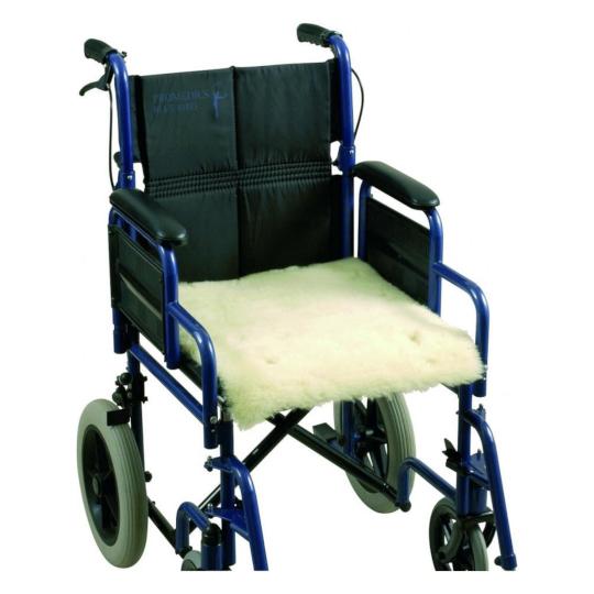 Peau de mouton pour fauteuil roulant - assise