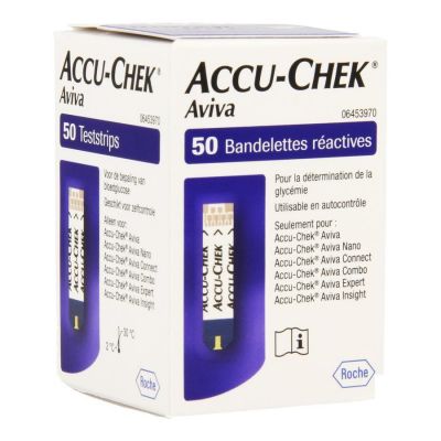 Bandelettes de test Accu - Chek Aviva 50 pcs. 