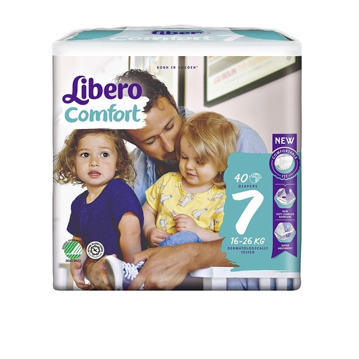 Couche bébé Libero Comfort 4 (7-11 kg) - 1 SAC de 52 pièces