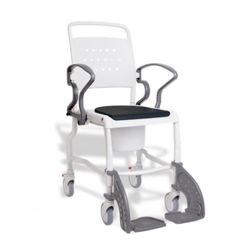 [029018] Chaise de douche/toilette Rebotec Hamburg (réglable en hauteur) - gris