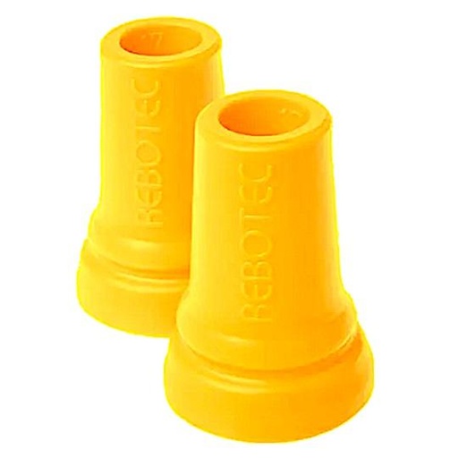 [038950] Capuchon 17mm jaune pour béquille coude enfant Rebotec