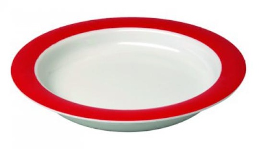 [039291] Assiette grande 27cm Rouge Ornamin