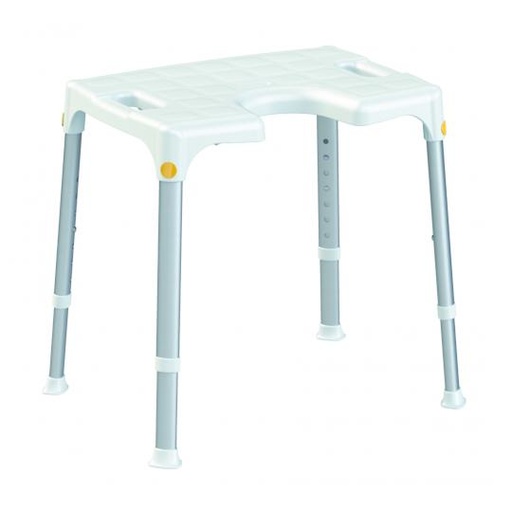 [040495] Atlantis Tabouret de douche rectangulaire avec niche