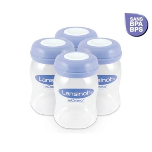 [043149] NEW Lansinoh Bewaarflesjes voor moedermelk 4x160ml