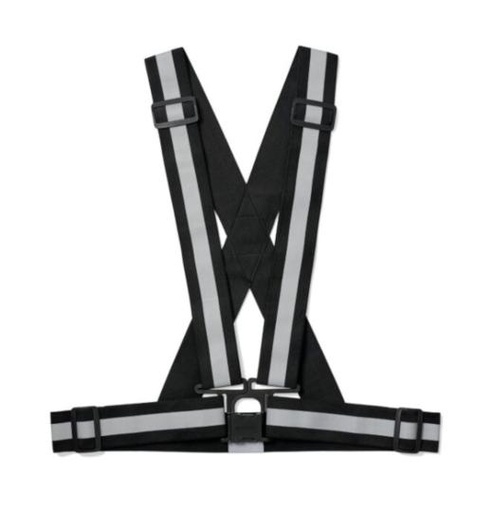 [043200] BOOKMAN Reflective cross belt black