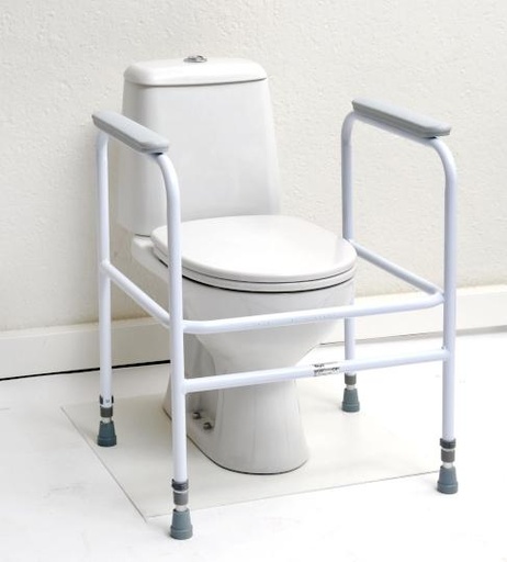 [044487] Days Toilet frame steel - white coated - freestanding