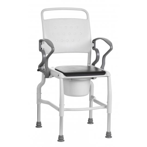 [ST-06378-1] Chaise percée Rebotec Kiel - réglable en hauteur - gris