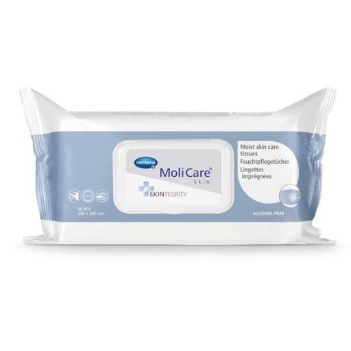 [019179] Lingettes imprégnées Molicare Skin 50 pcs.